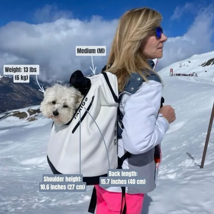 Vegan Leather Dog Backpack | MountainRock™ | Premium Carrier